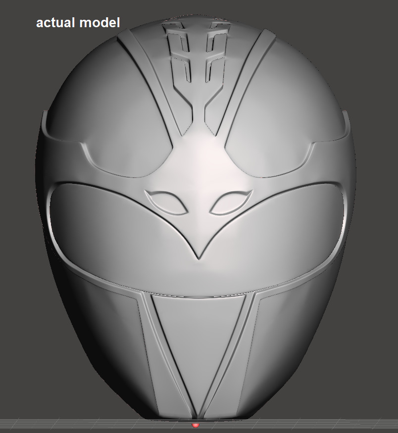 Power Rangers Dai Pink Ranger helmet 3D print model_4