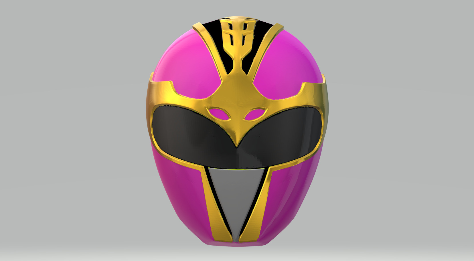 Power Rangers Dai Pink Ranger helmet 3D print model_2