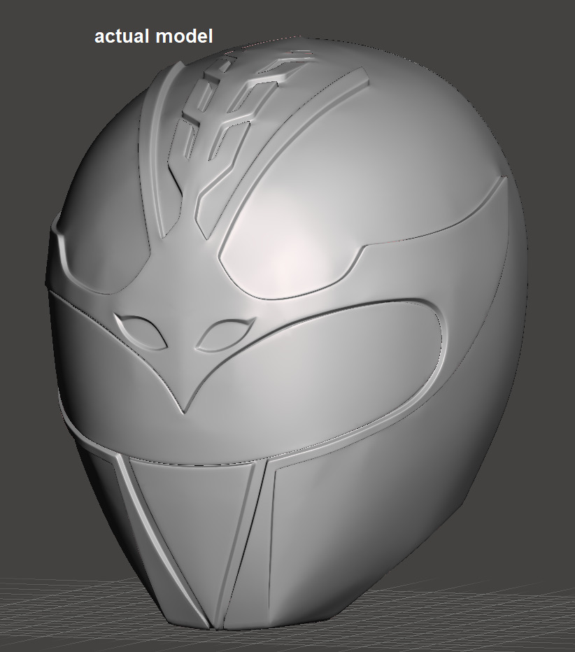 Power Rangers Dai Pink Ranger helmet 3D print model_6