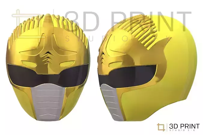 Power Rangers Dai Yellow Ranger helmet 