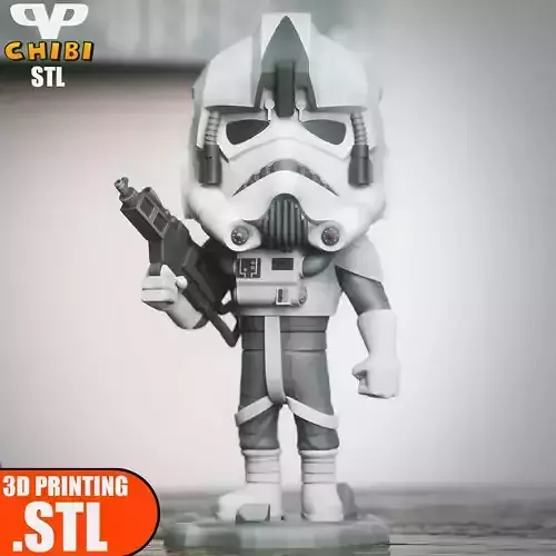 At-At Pilot Chibi STL for 3D Printing ChibiSTL 3DXM