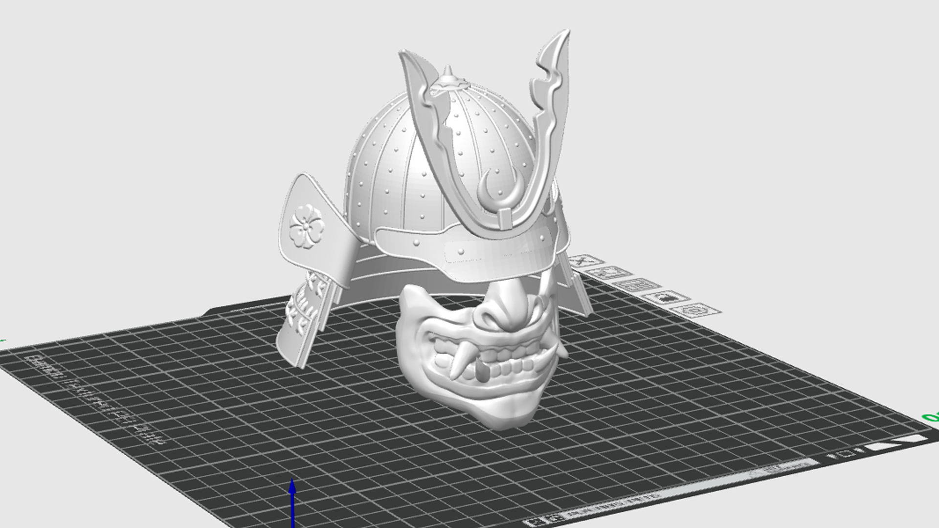Samurai Kabuto Helmet RoZ 3D print model_14