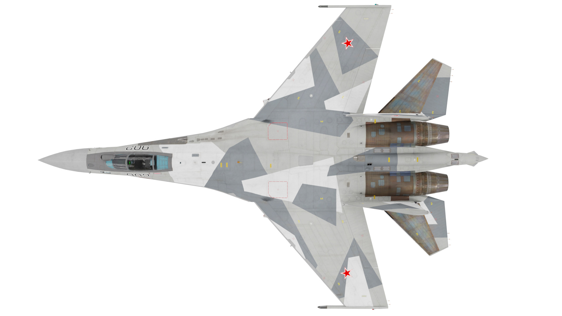 Sukhoi Su 35 Fighter Jet 3D model_8