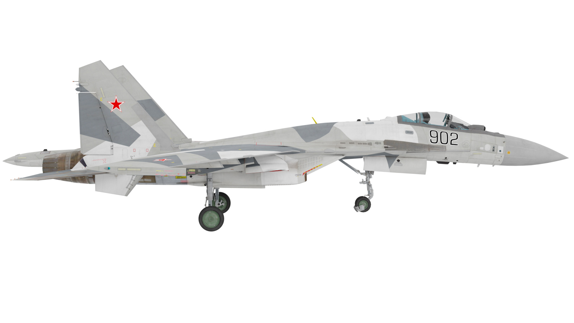 Sukhoi Su 35 Fighter Jet 3D model_5