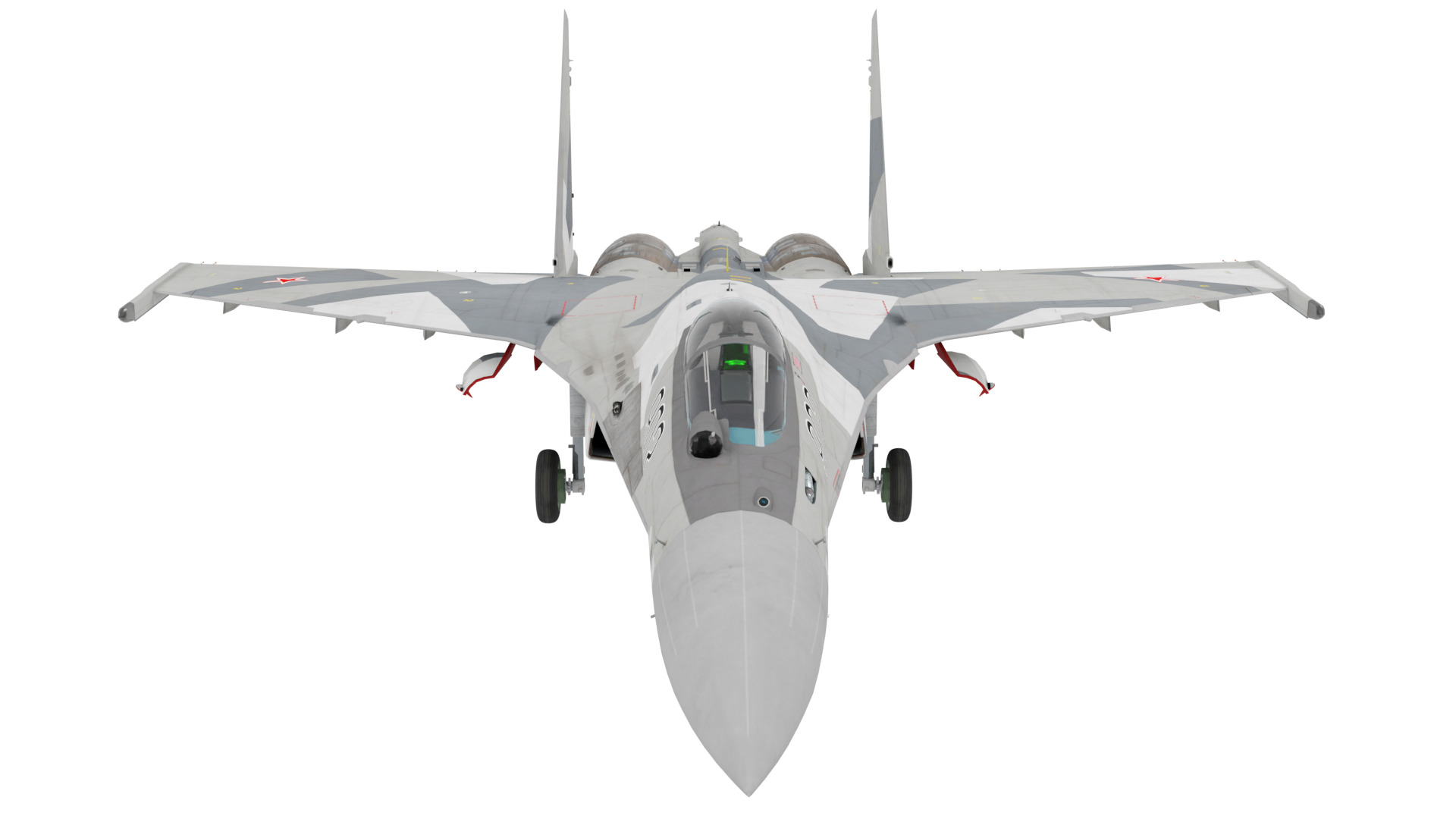 Sukhoi Su 35 Fighter Jet 3D model_7