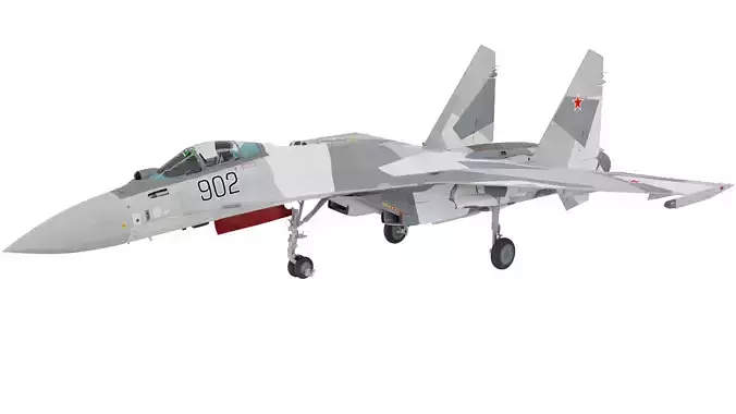 Sukhoi Su 35 Fighter Jet 3D model