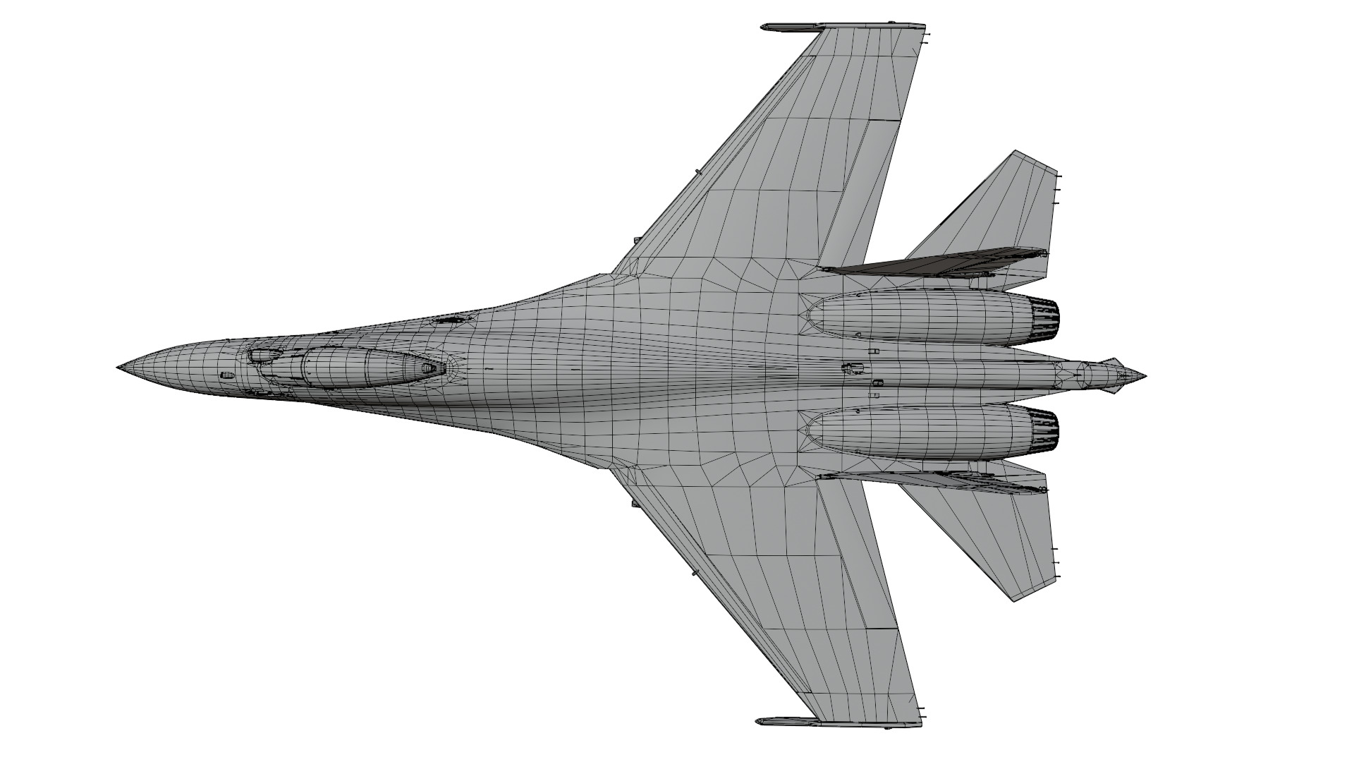 Sukhoi Su 35 Fighter Jet 3D model_17