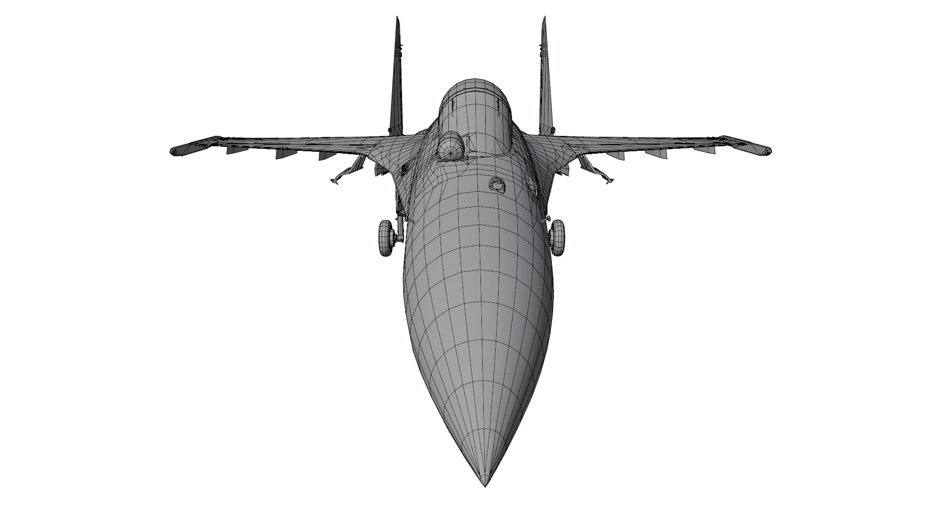 Sukhoi Su 35 Fighter Jet 3D model_16