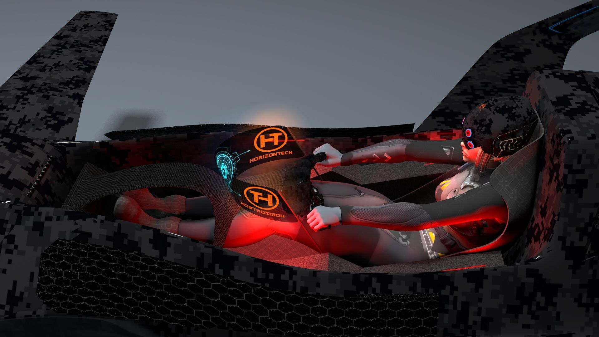 Horizon Tech Predator MK 600 VTOL Fighter  Low-poly 3D model_10