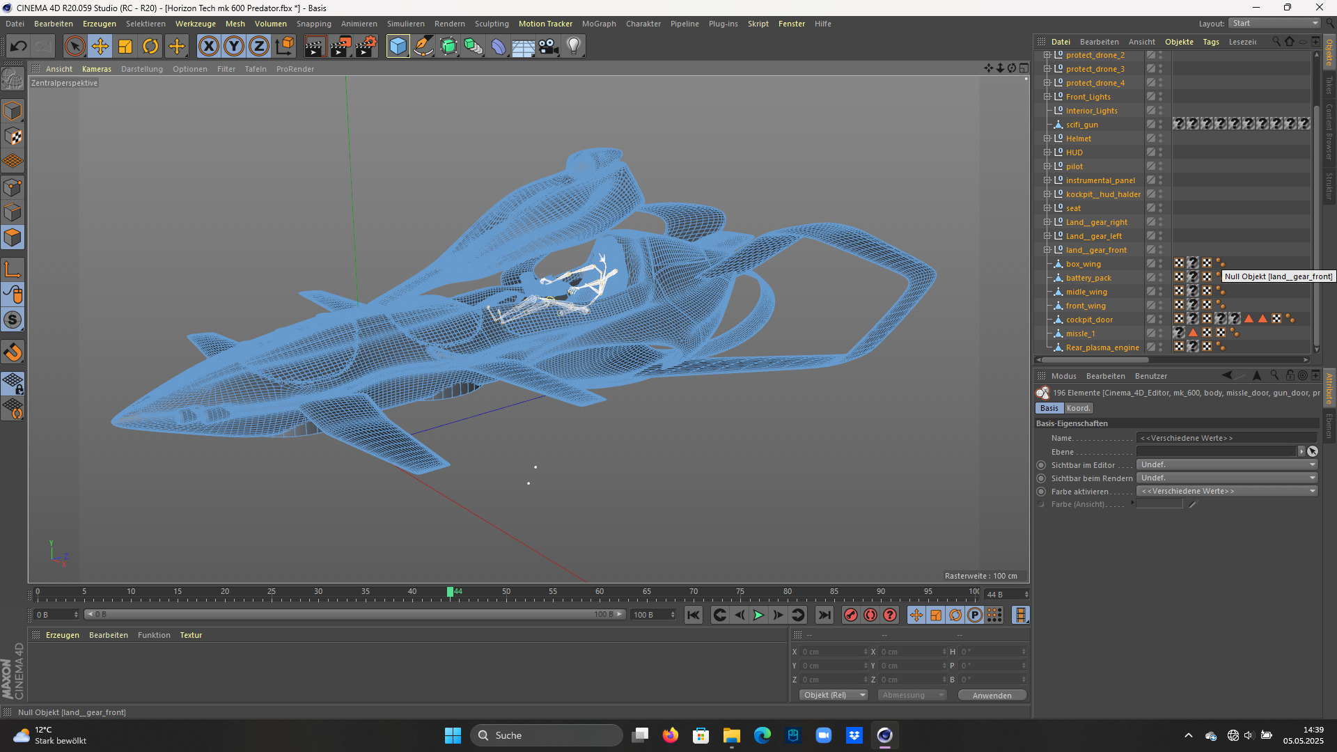 Horizon Tech Predator MK 600 VTOL Fighter  Low-poly 3D model_13