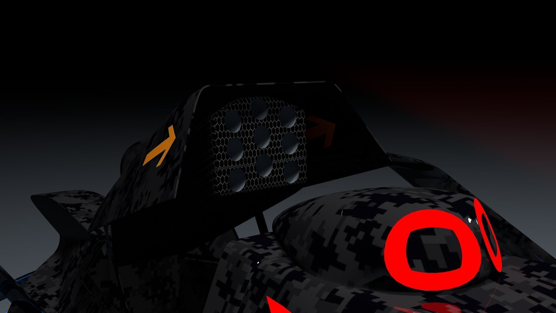 Horizon Tech Predator MK 600 VTOL Fighter  Low-poly 3D model_5