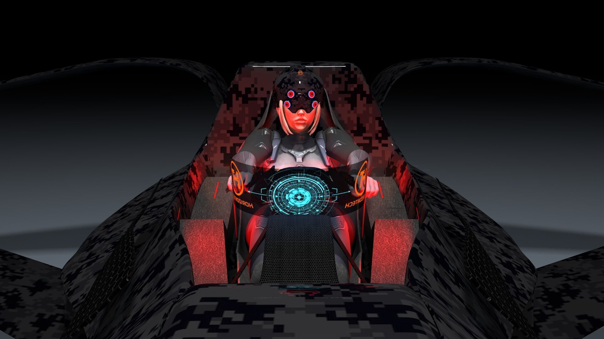 Horizon Tech Predator MK 600 VTOL Fighter  Low-poly 3D model_9