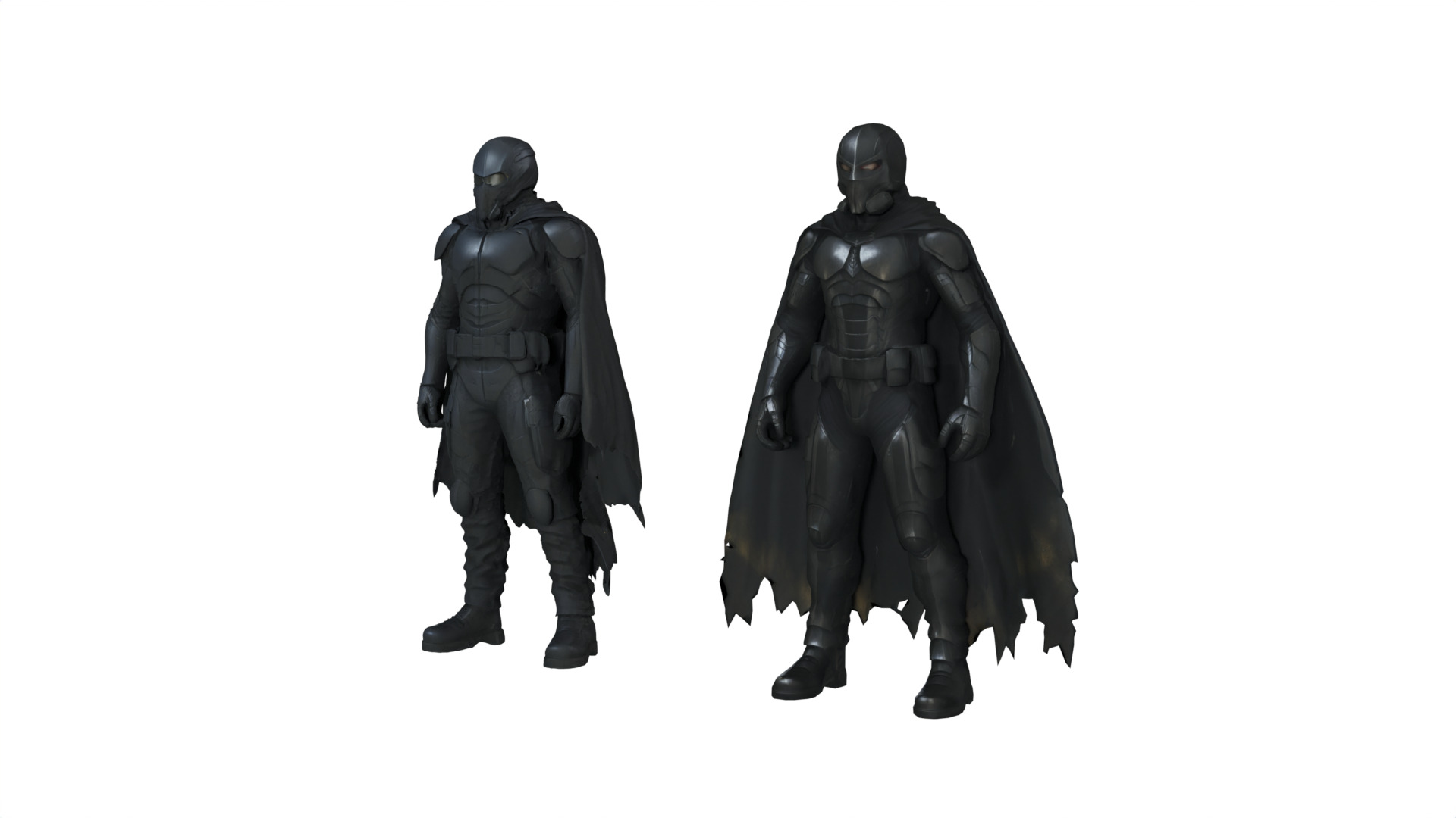 Suit Armor Superhero Knight Character 3D Model 3D model_1
