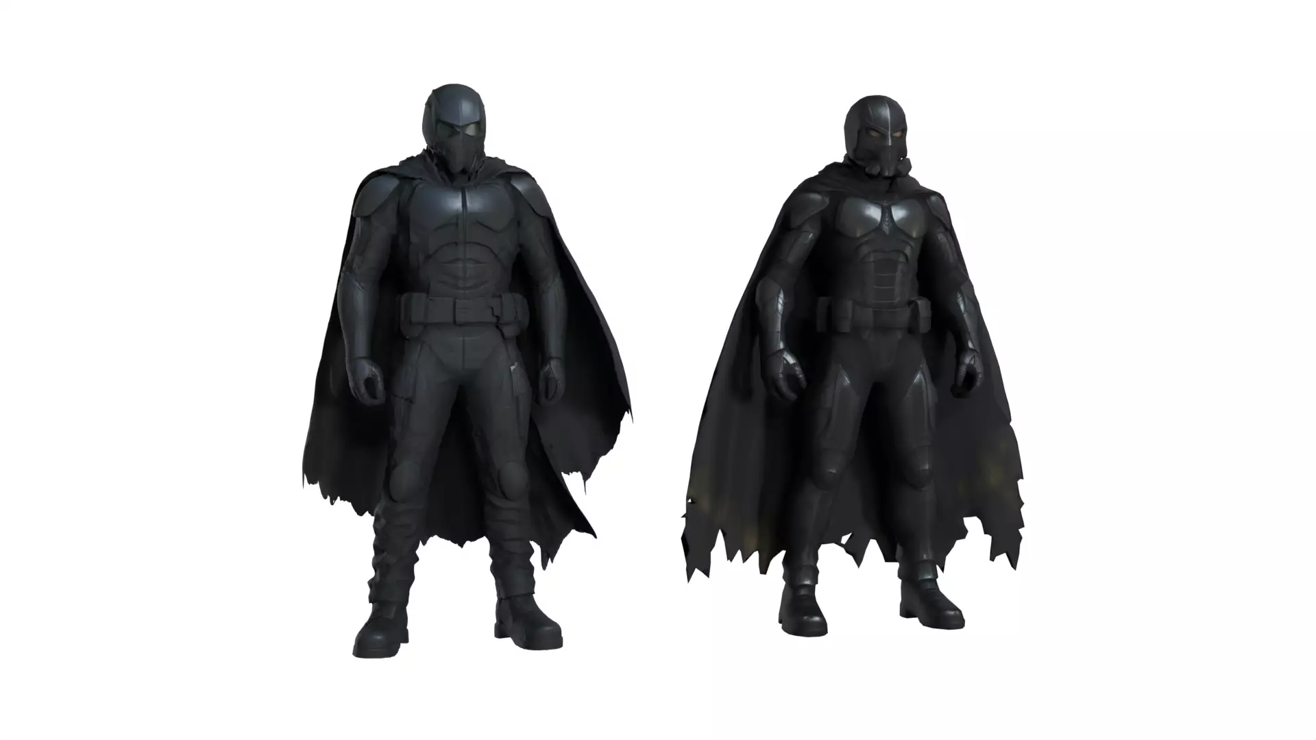 Suit Armor Superhero Knight Character 3D Model 3D model_0