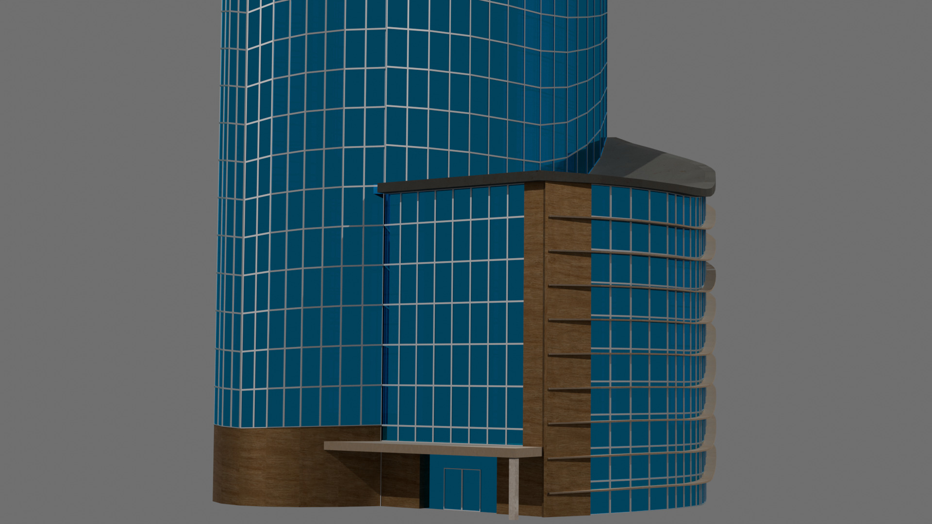 Skyline Curve Tower Free 3D model_2