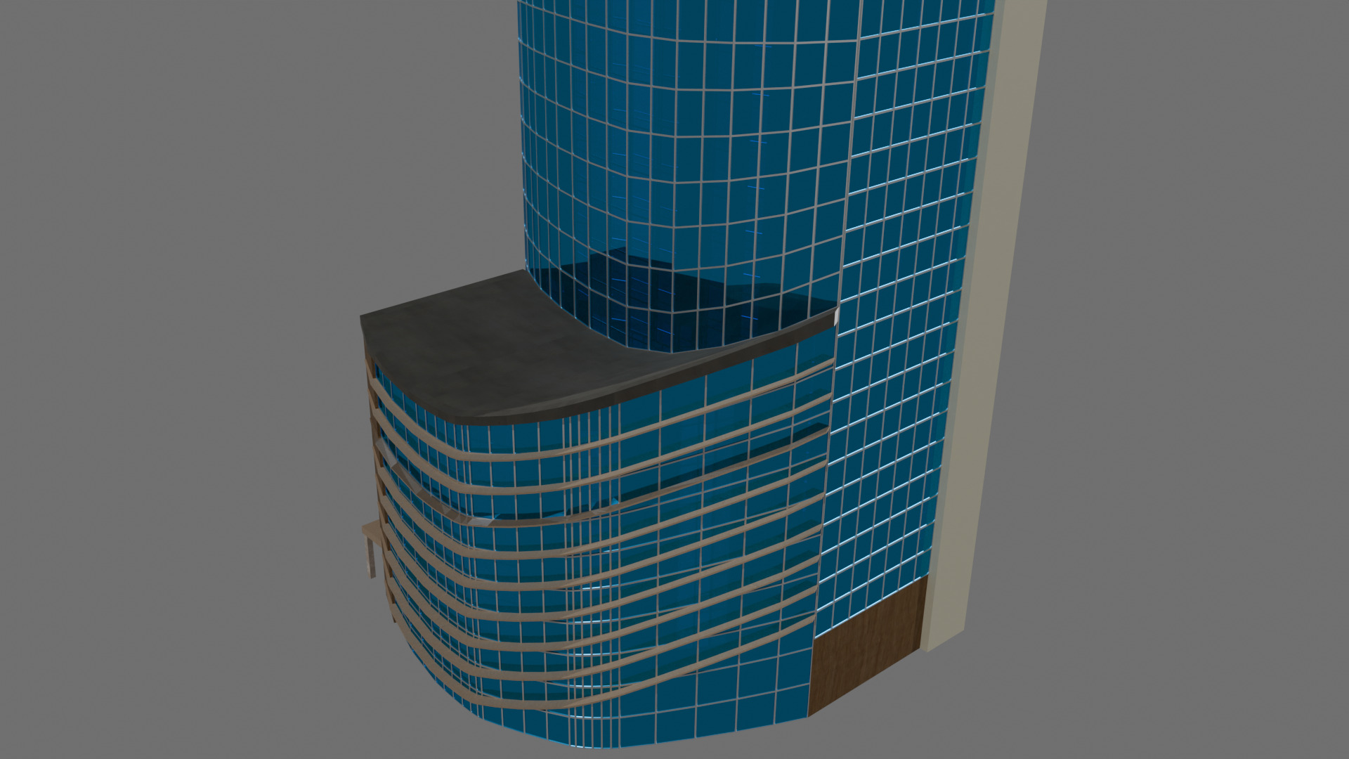 Skyline Curve Tower Free 3D model_4