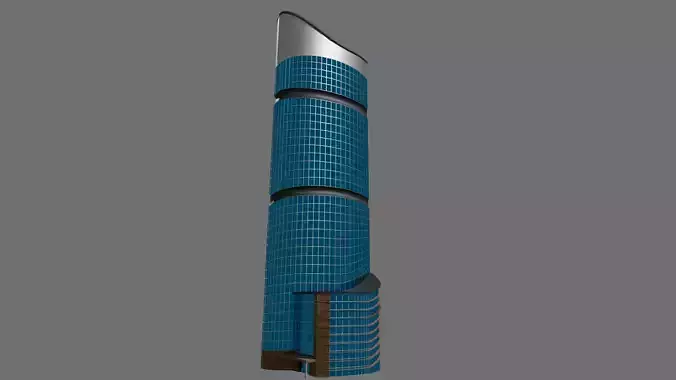 Skyline Curve Tower Free 3D model