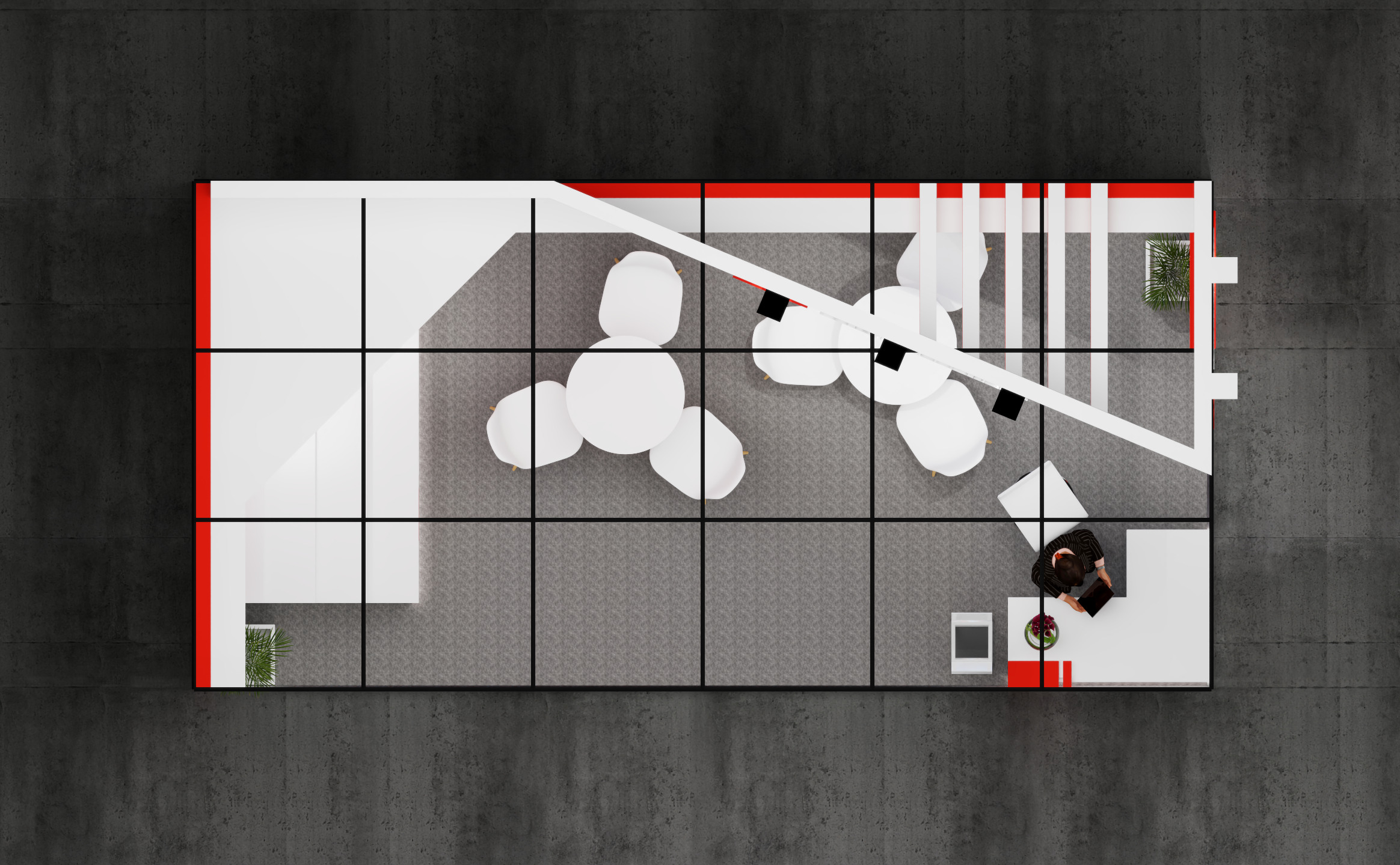 Exhibition Stand 6x3 2Sides D3V1 3D model 3D model_3