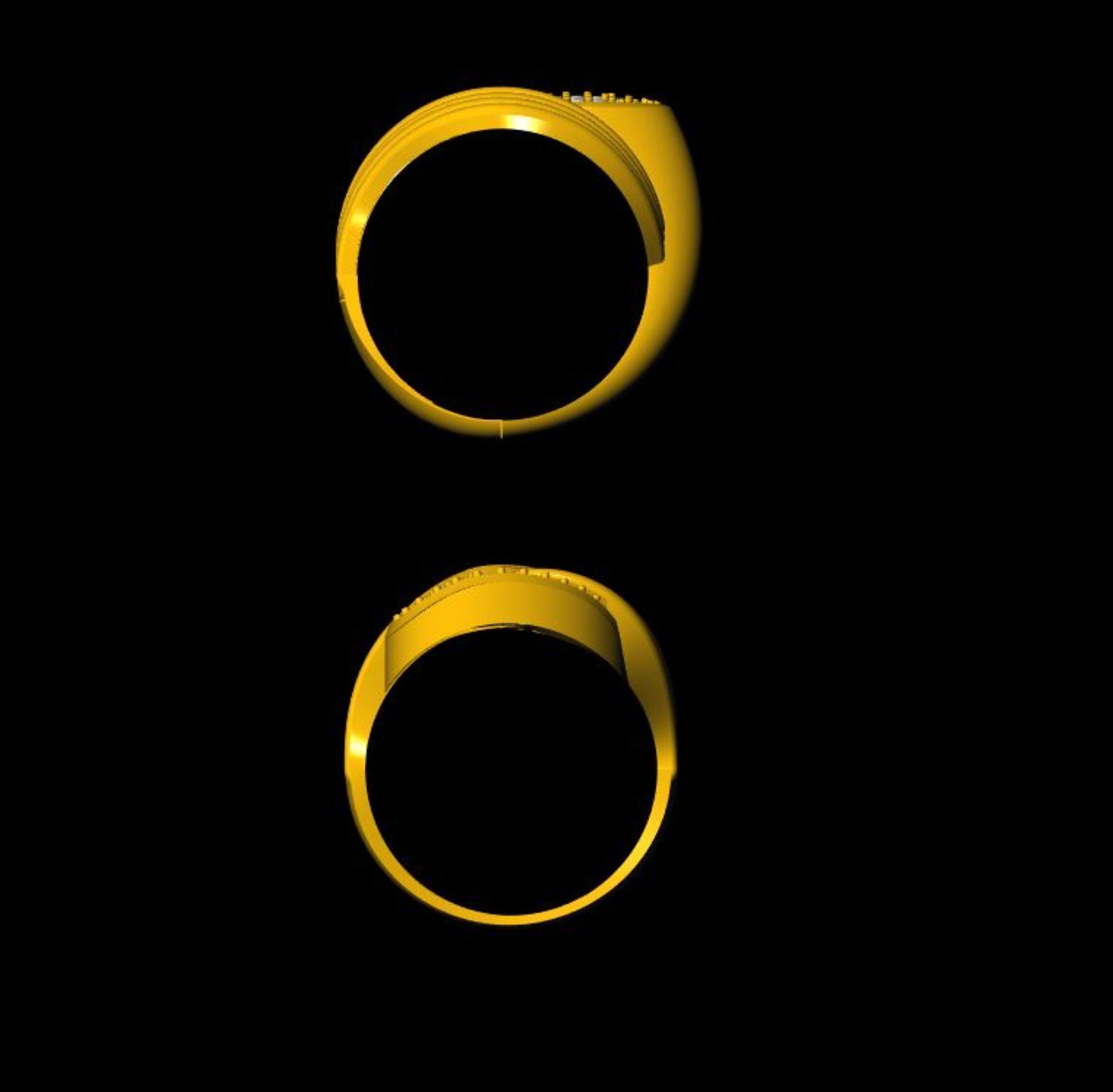  Unique Ring - 0029 3D print model_5