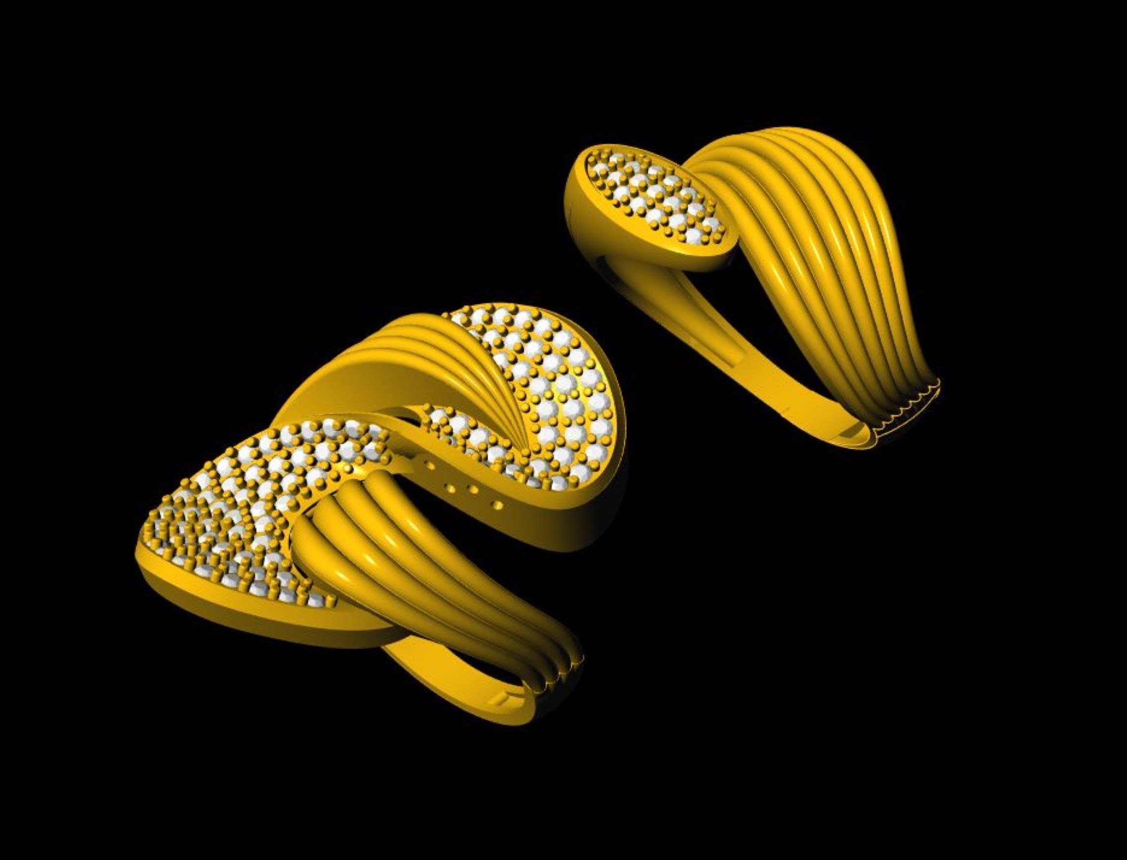  Unique Ring - 0029 3D print model_7