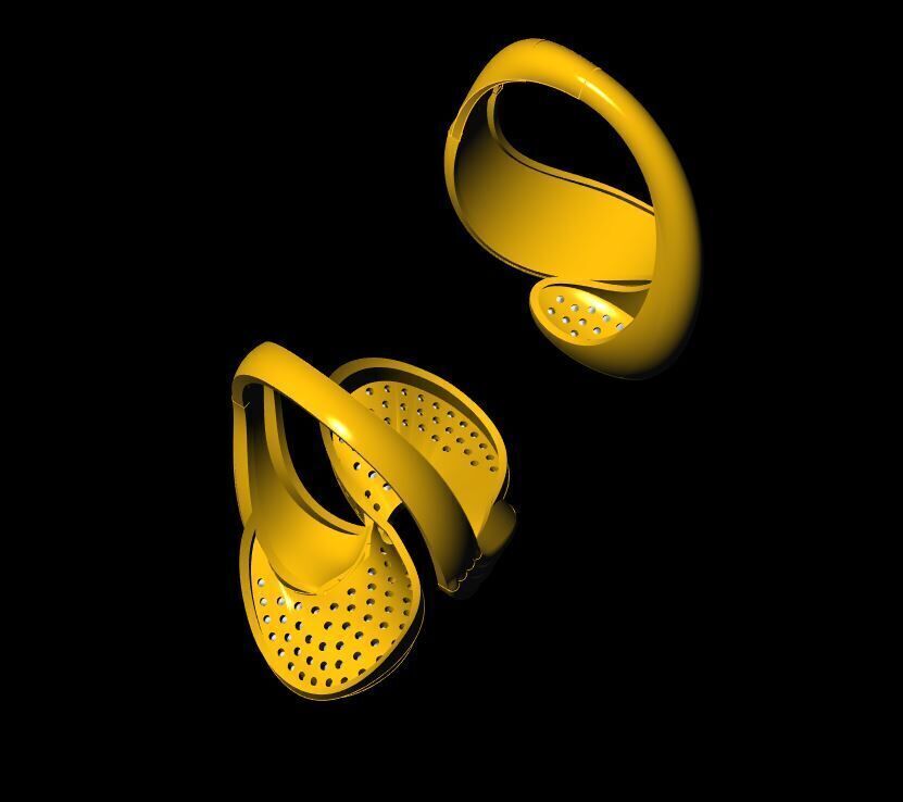  Unique Ring - 0029 3D print model_9