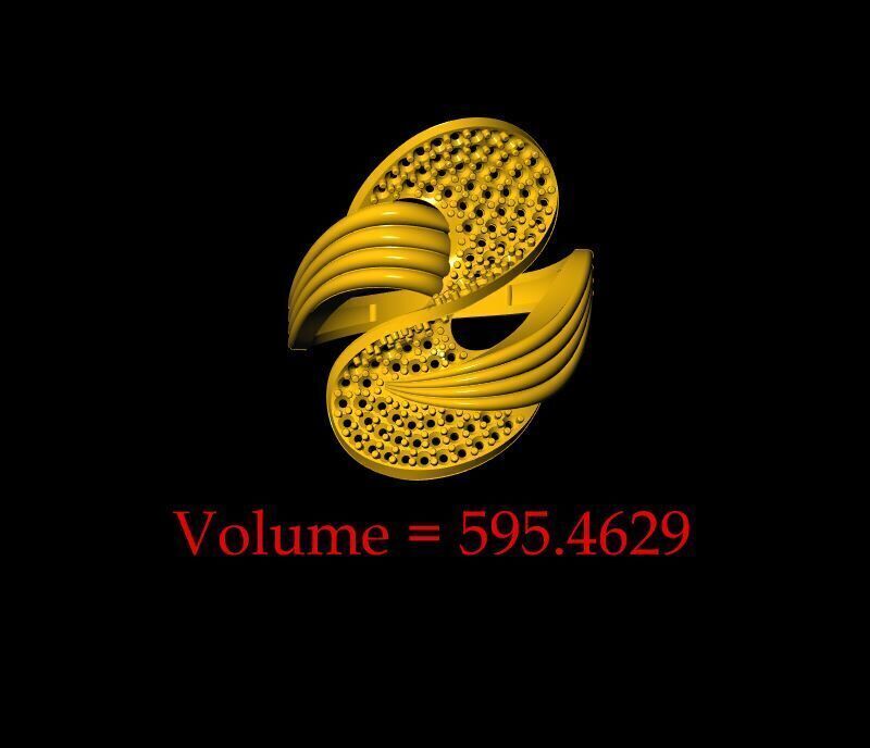  Unique Ring - 0029 3D print model_12