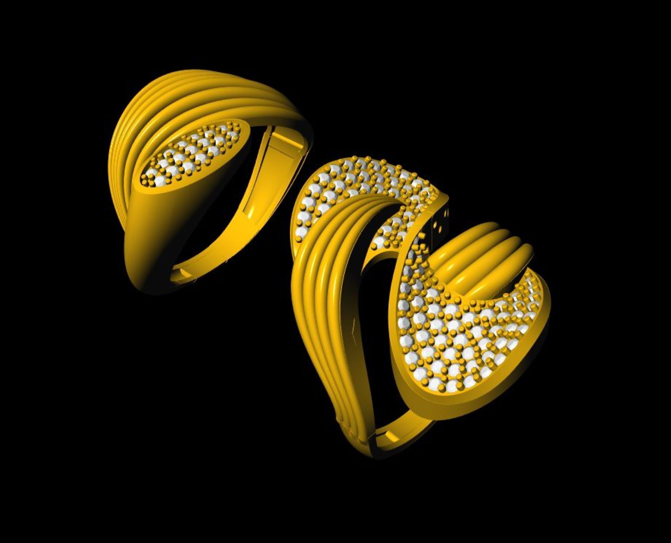  Unique Ring - 0029 3D print model_6