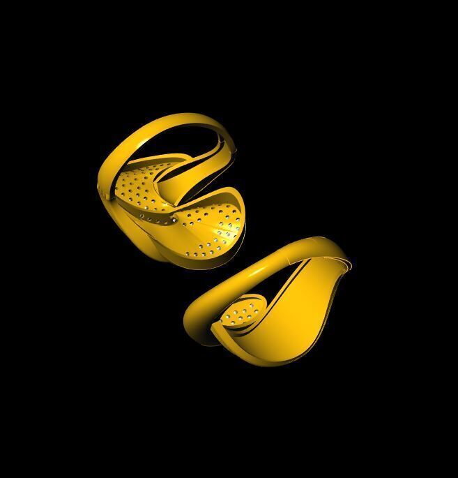  Unique Ring - 0029 3D print model_8