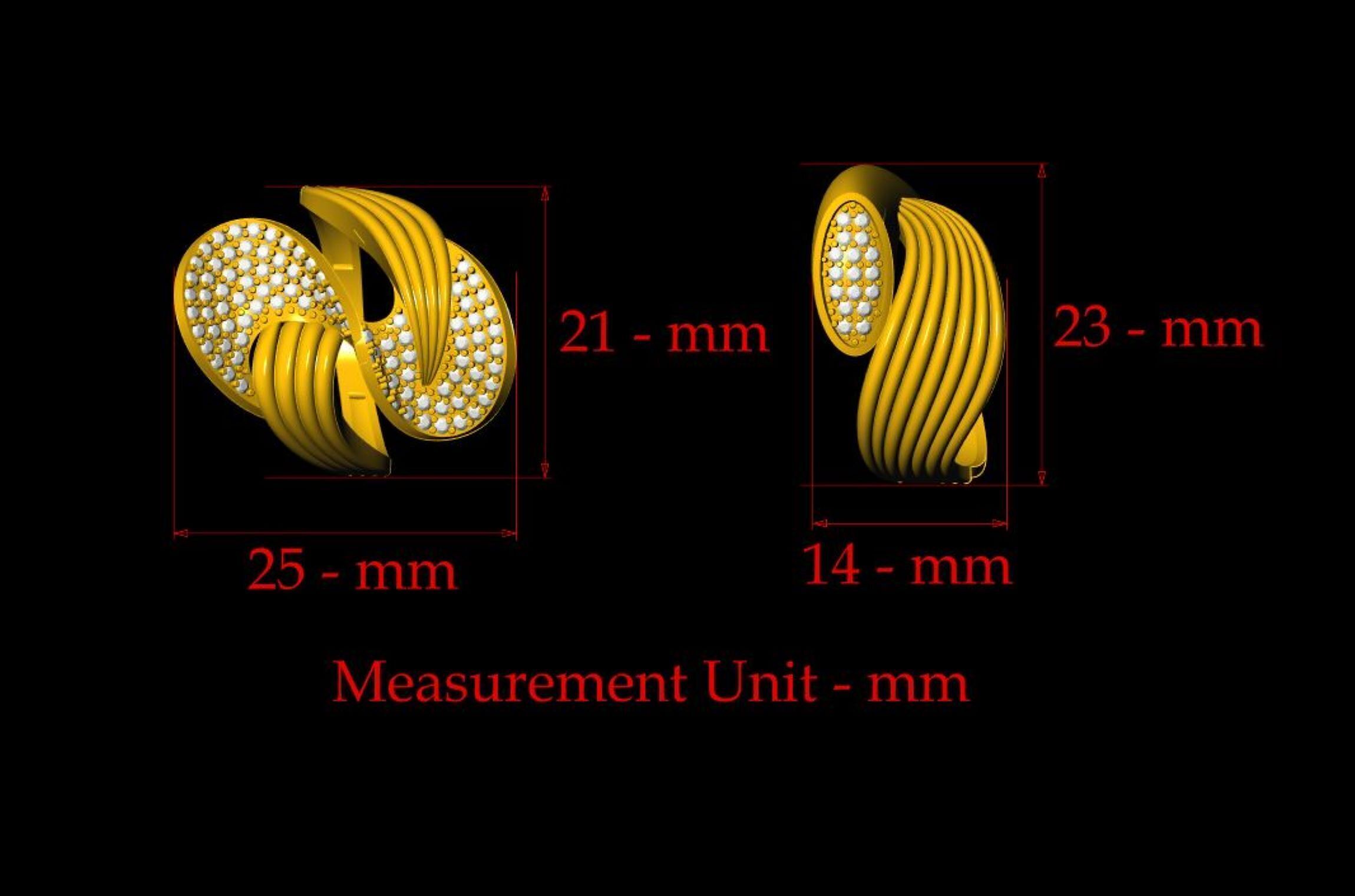  Unique Ring - 0029 3D print model_2