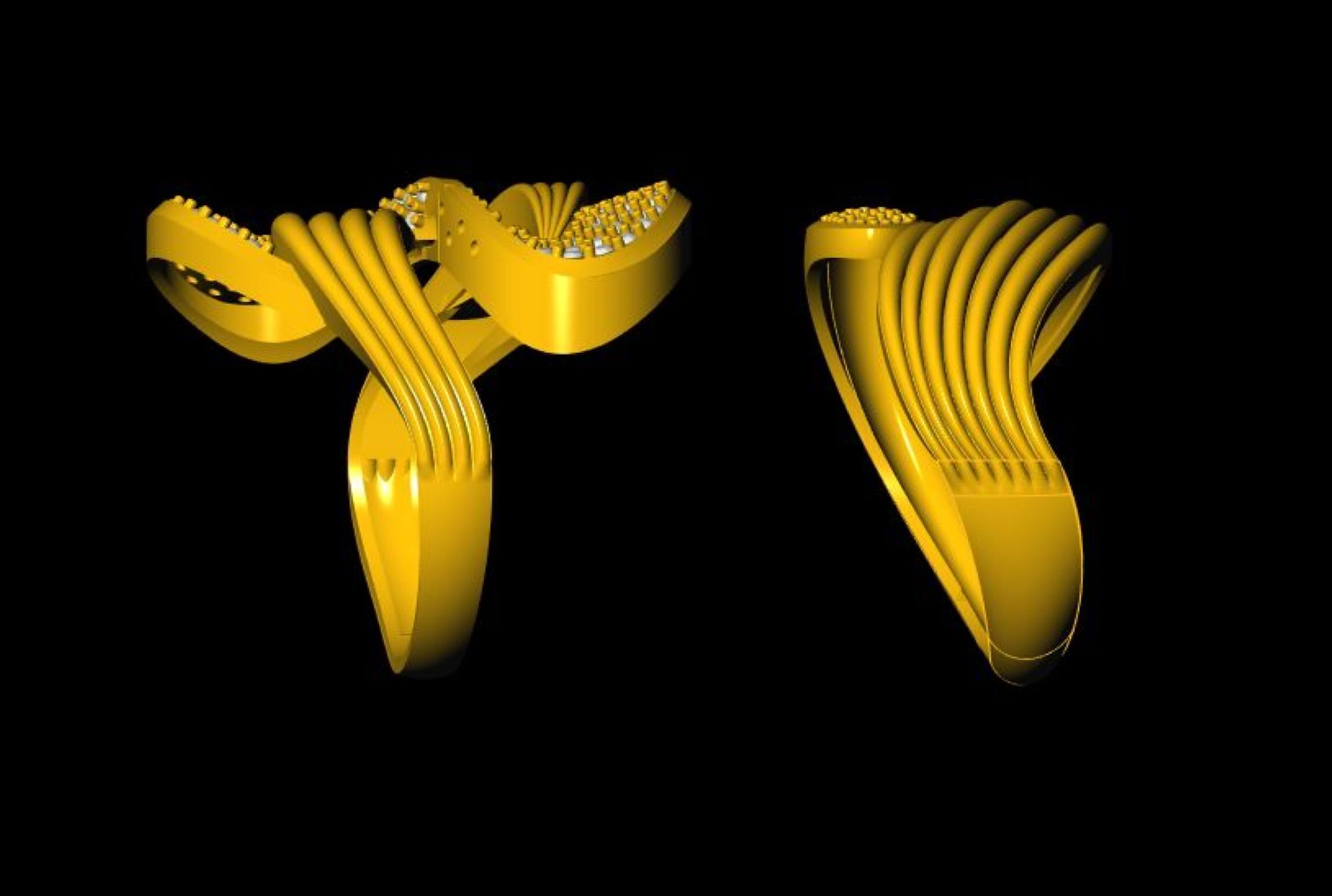  Unique Ring - 0029 3D print model_4