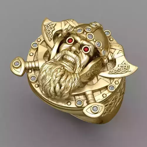 Antique Diamond Ottoman Ring 3D print model