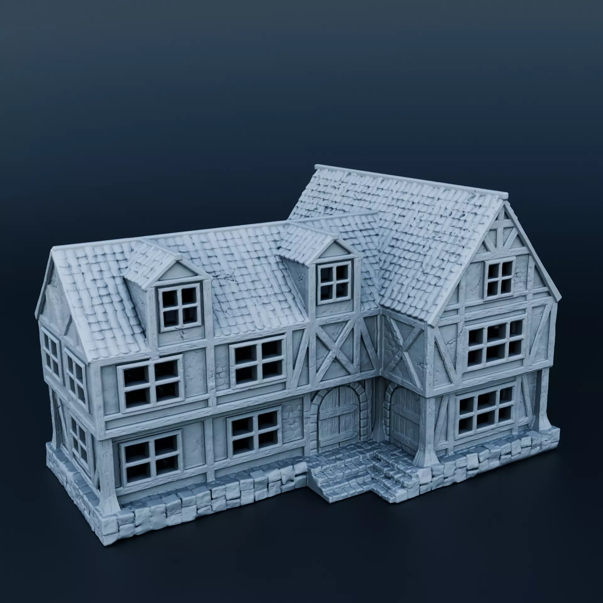 Medieval house 3D print model