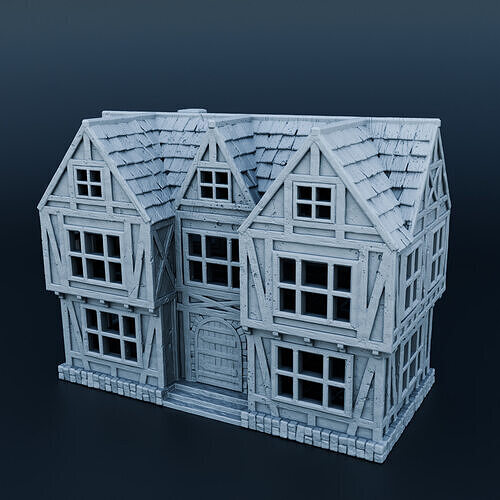 Medieval house 3D print model