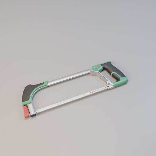 Realistic Bosch Hack Saw with PBR Texture Low-poly 3D model