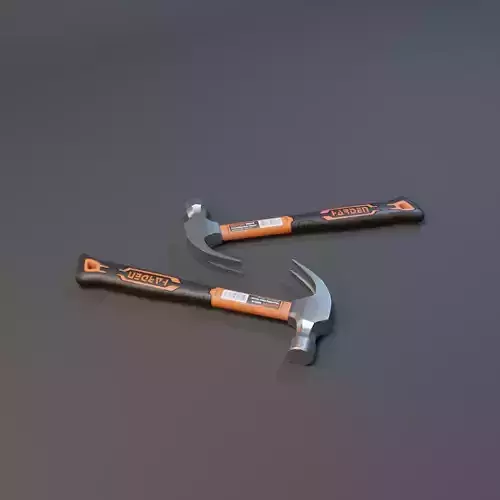 Realistic Hammer with PBR Texture