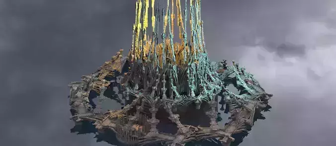 Greek Underworld walkways 3D model