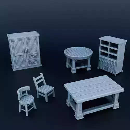 Medieval environment 3D print model