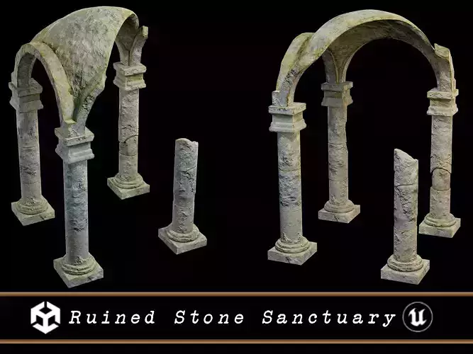 Ruined Stone Sanctuary Shrine