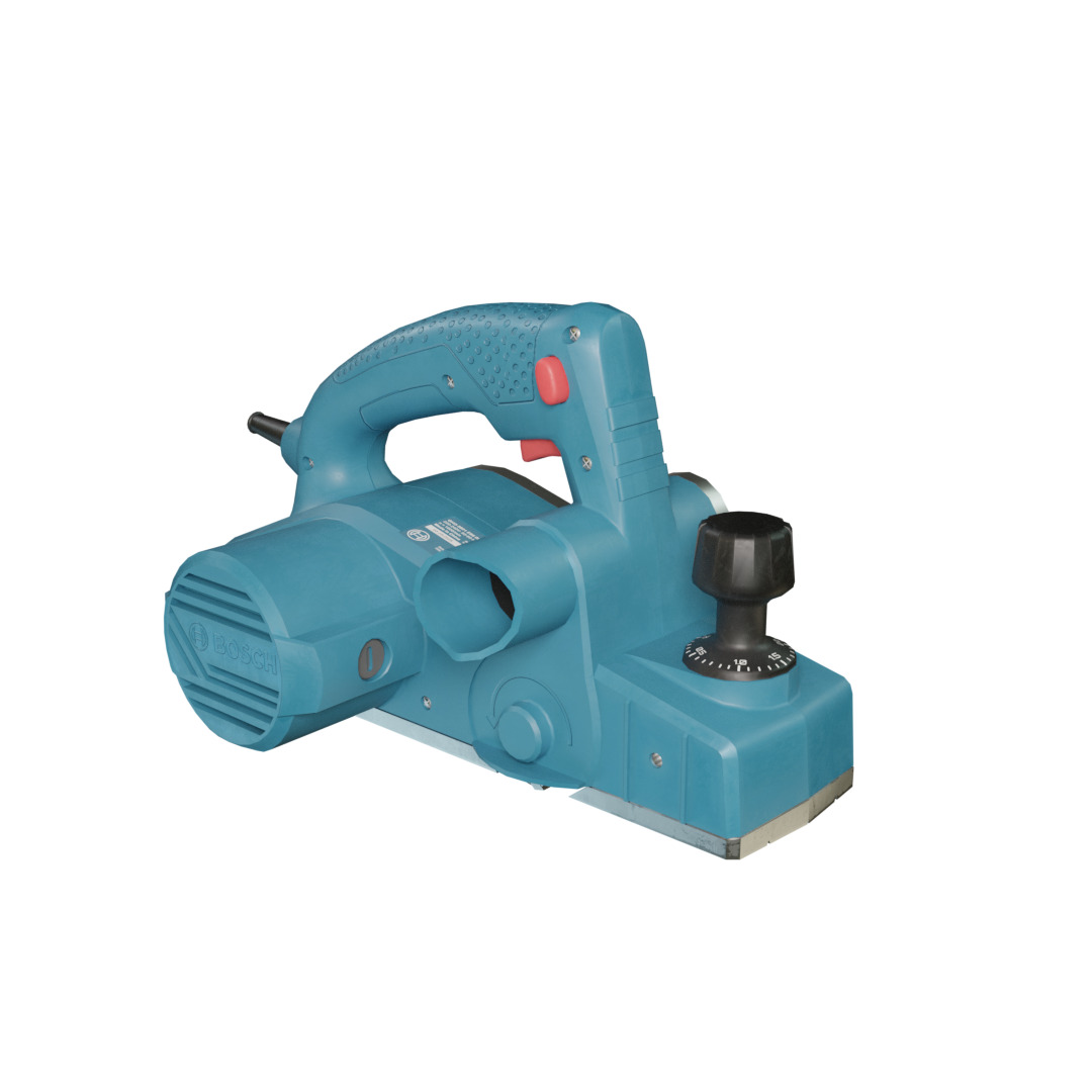 Realistic Bosch Power Planer with PBR Texture Low-poly 3D model_23