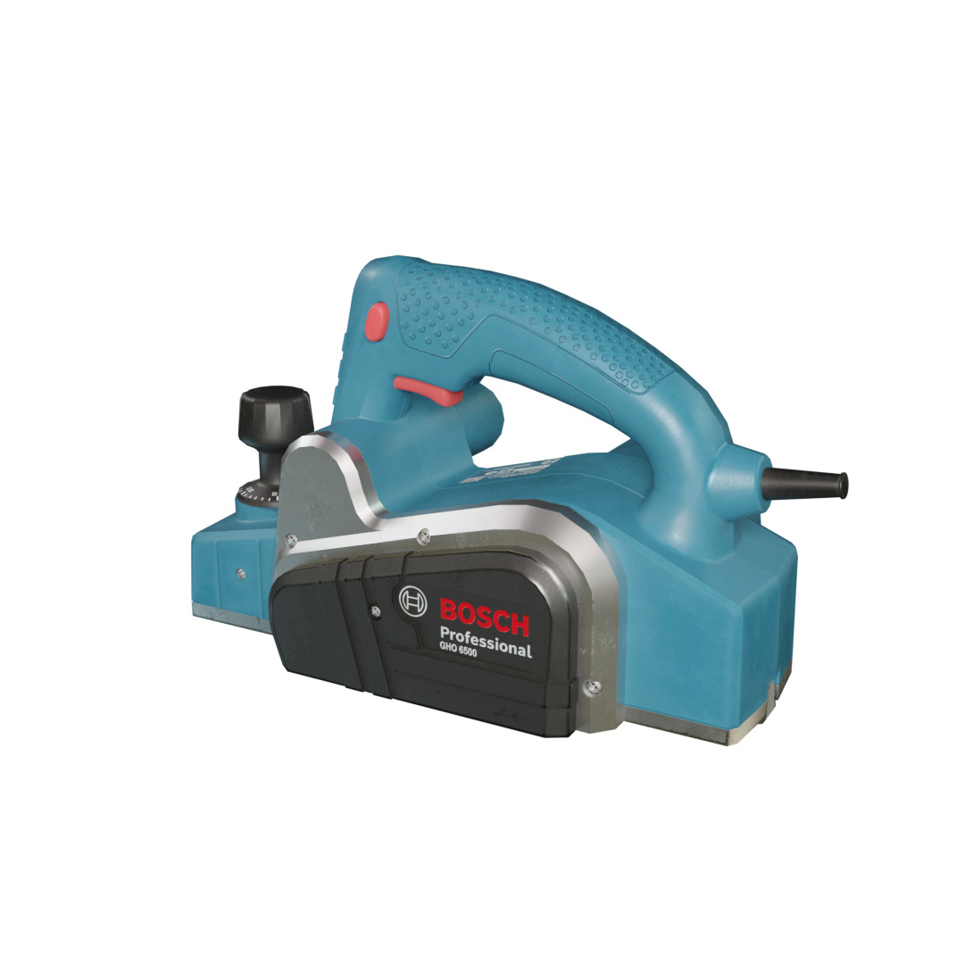 Realistic Bosch Power Planer with PBR Texture Low-poly 3D model_24
