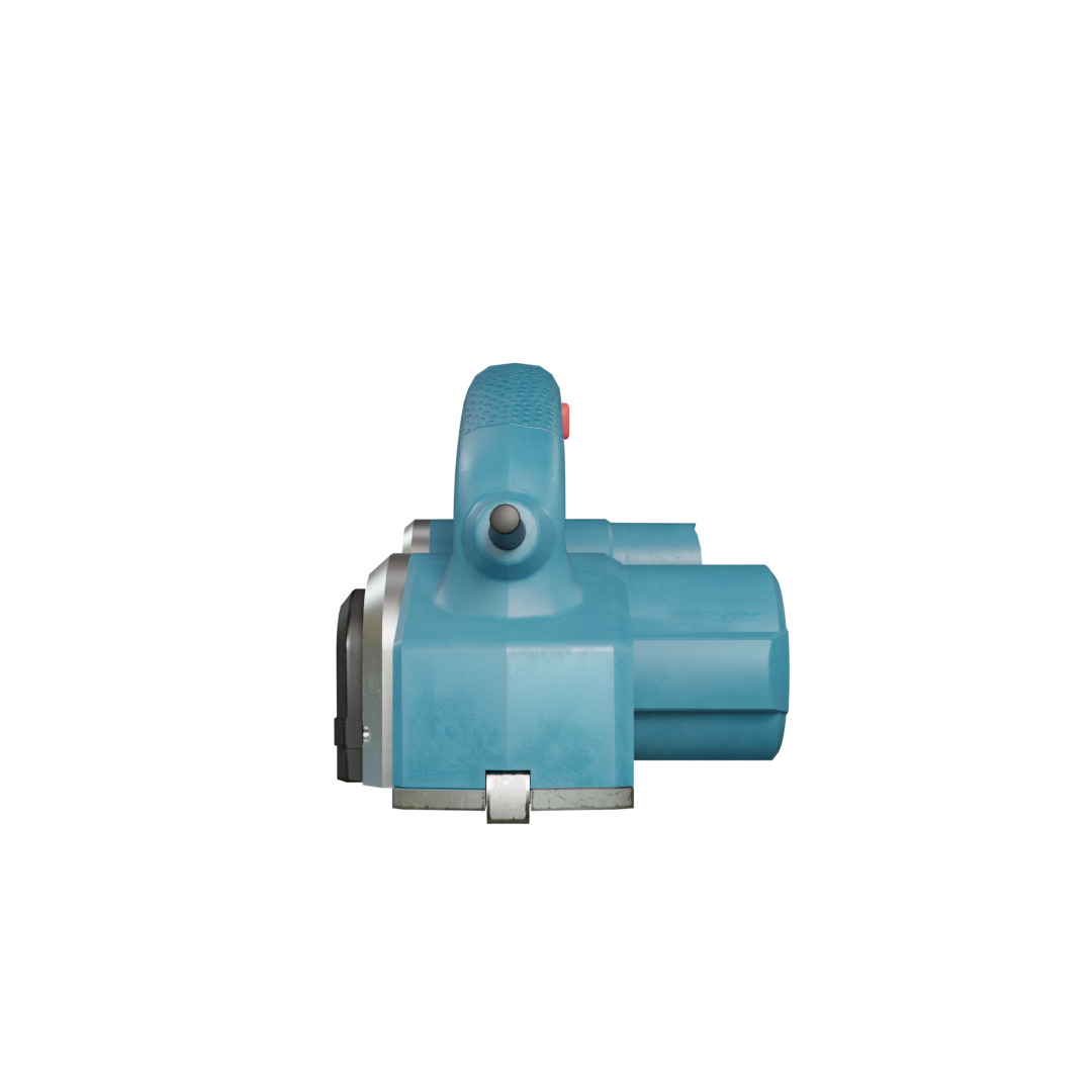 Realistic Bosch Power Planer with PBR Texture Low-poly 3D model_28