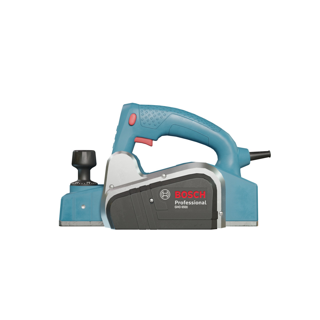 Realistic Bosch Power Planer with PBR Texture Low-poly 3D model_26