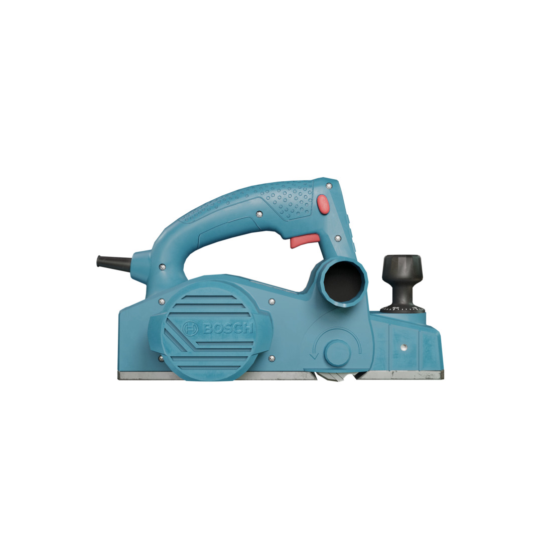 Realistic Bosch Power Planer with PBR Texture Low-poly 3D model_25
