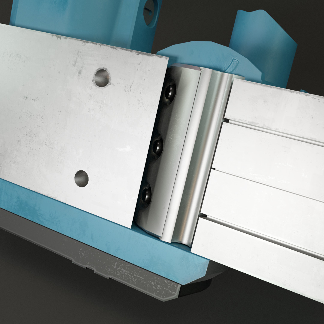 Realistic Bosch Power Planer with PBR Texture Low-poly 3D model_22