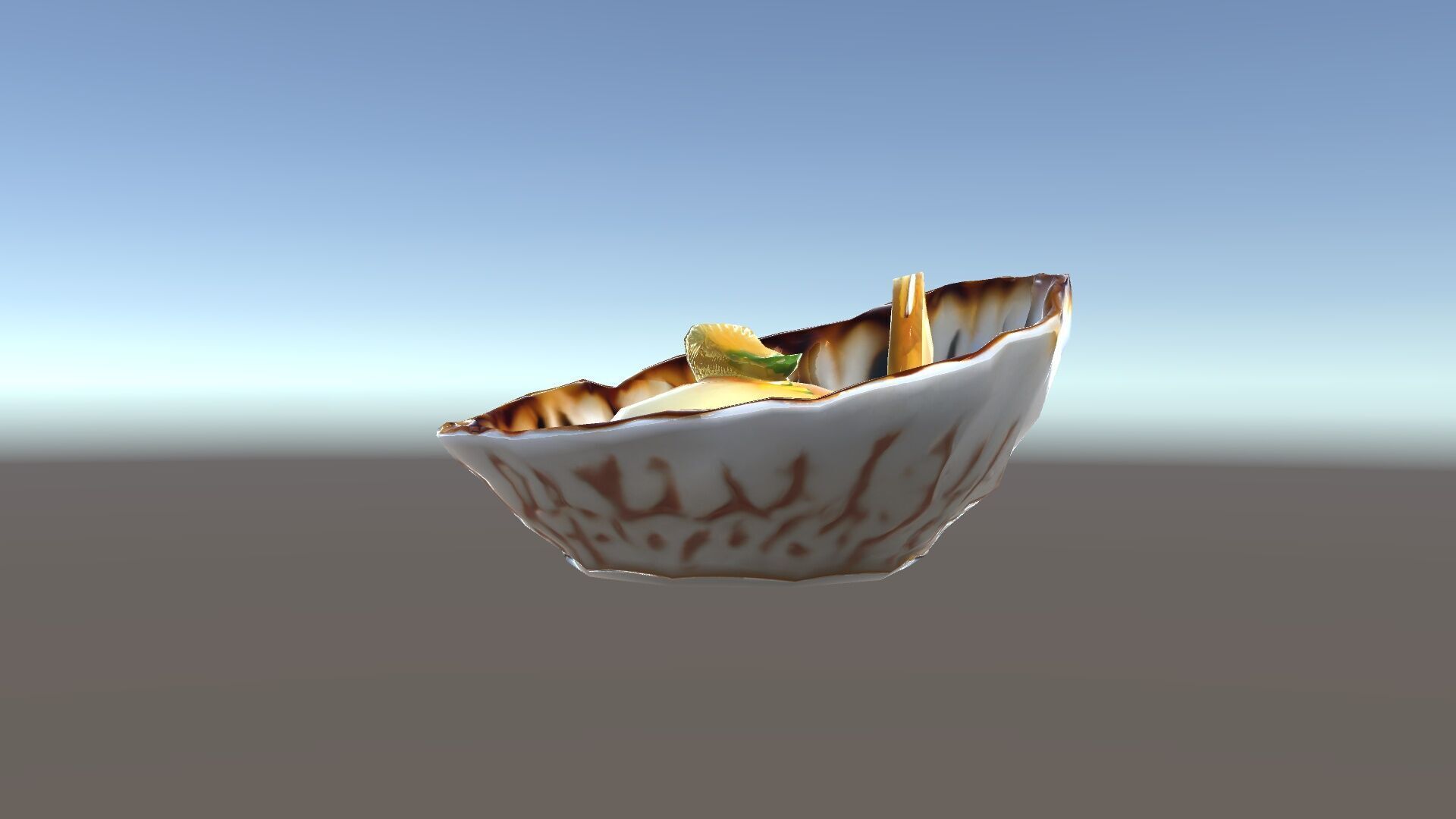 Elegant Dessert Dish with Shell Plate Model Pack Low-poly 3D model_20