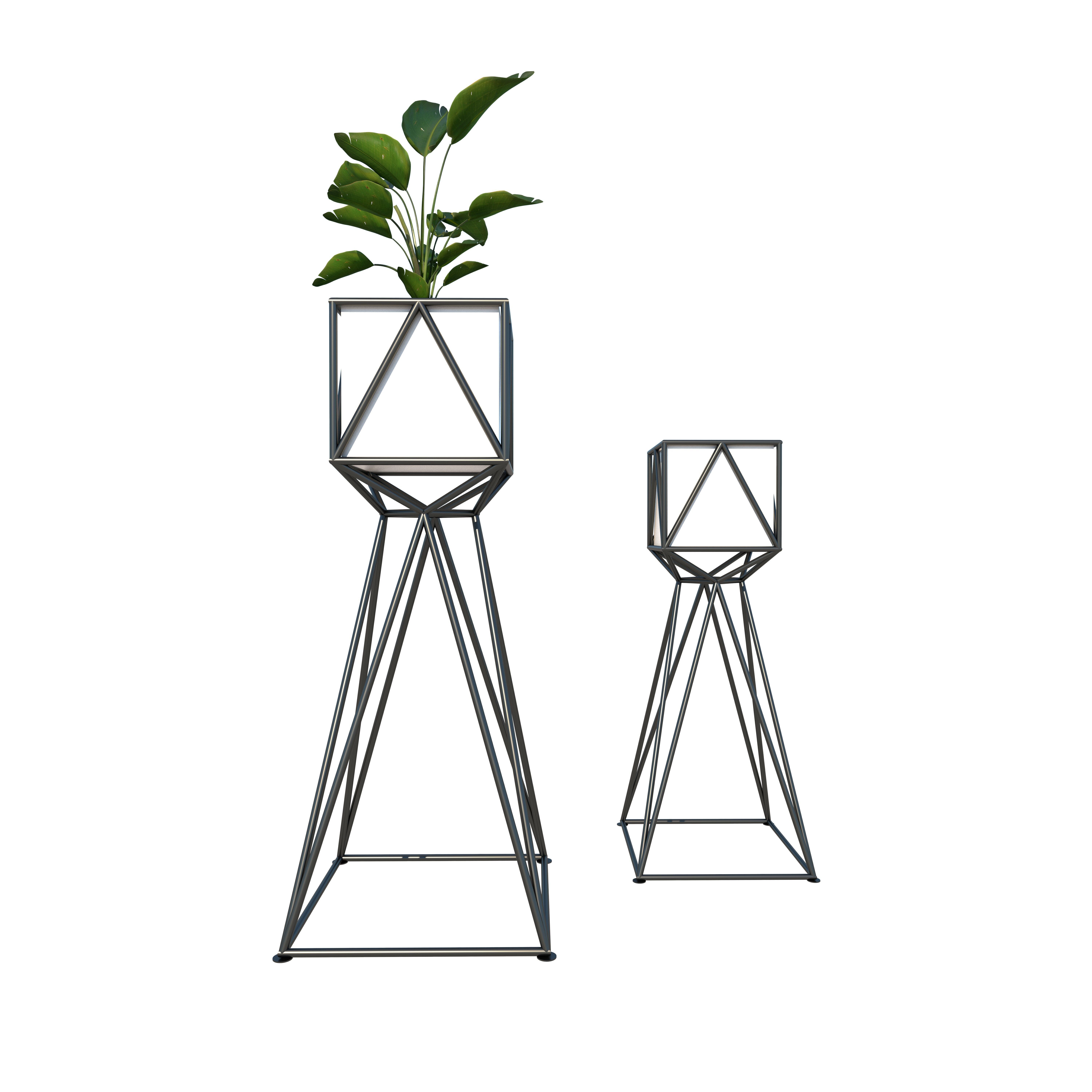 Flowerpot Low-poly 3D model_2