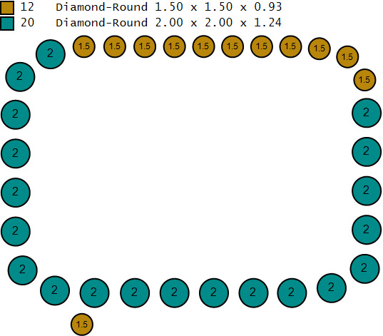 MOISSANITE Iced Youtube  PANDANT 3D PRINTABLE MODAL  3D print model_6