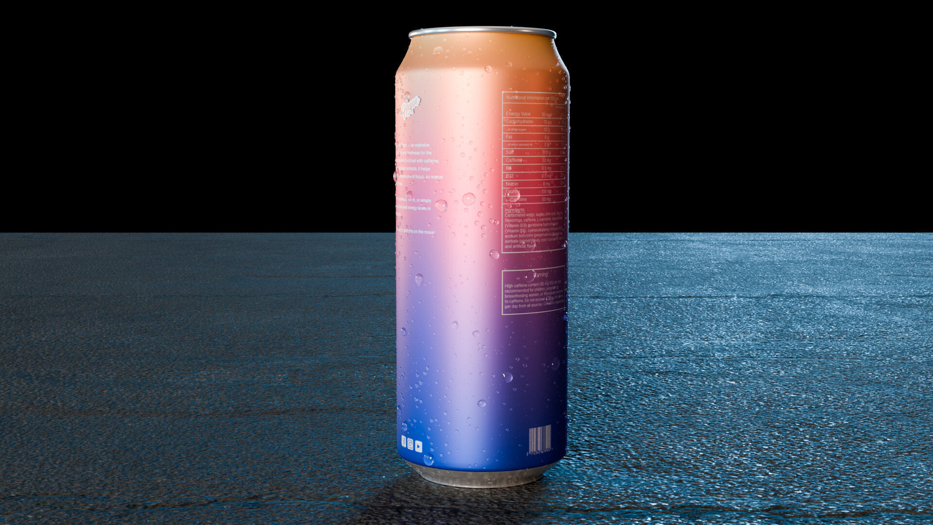 Energy Drink Can 3D model_6