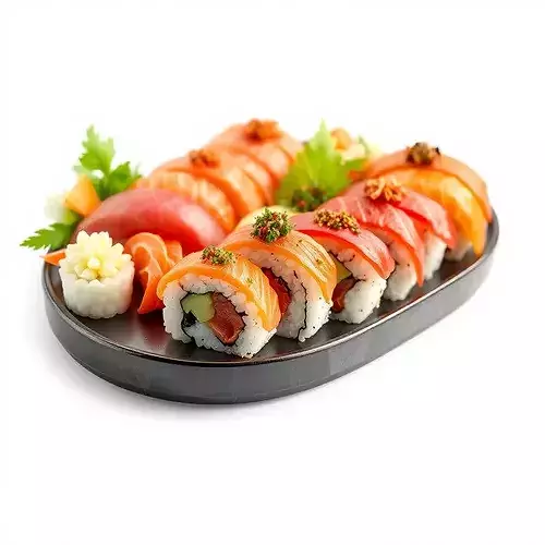 Sushi Platter D Model Pack for Realistic Rendering Low-poly 3D model 4