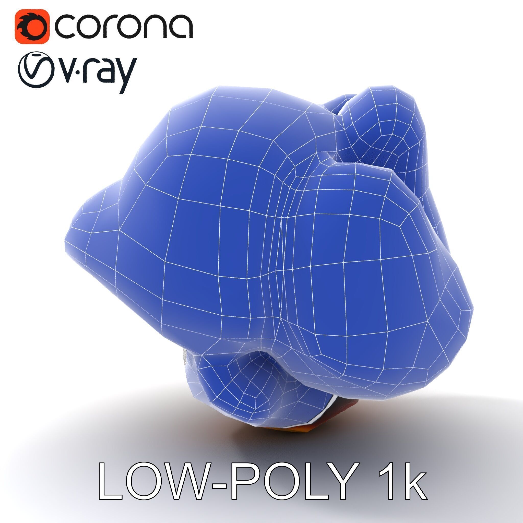 Roasted Chicken Slice Model Pack with Sauce and Garnish Low-poly 3D model_25